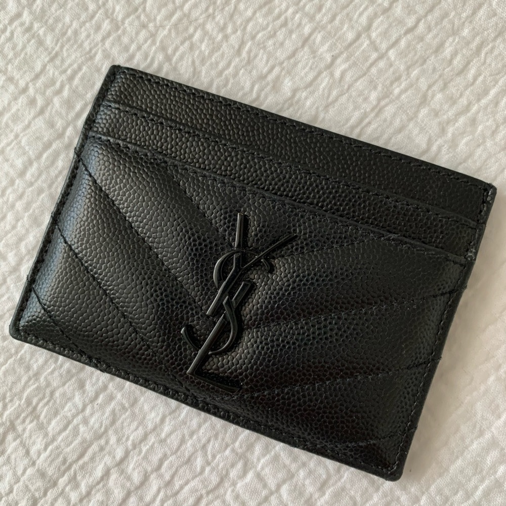 YSL Saint Laurent Card Case Black